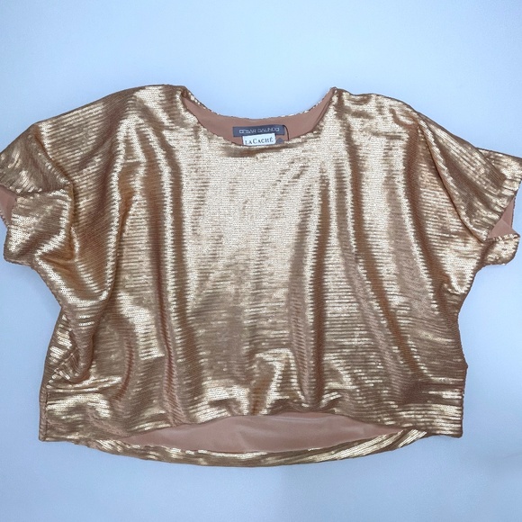 Cesar Galindo Fuchsia Sequined Top - Picture 3 of 3